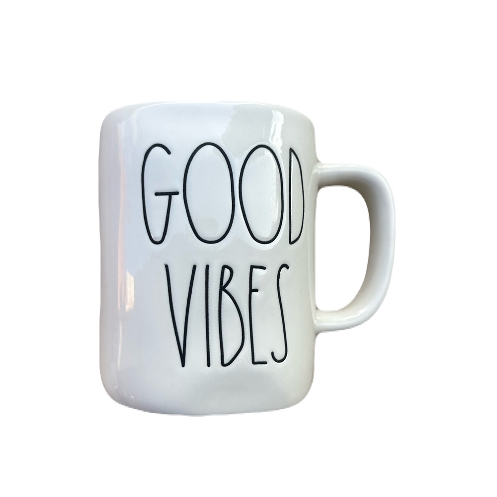 Rae Dunn Artisan Collection Ceramic  Mug with 'Good Vibes'